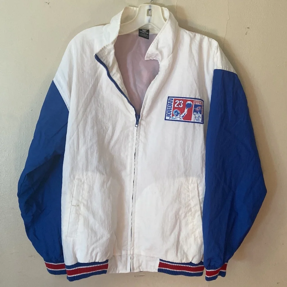 Space Jam Jordan Warner Brothers sz S lightweight Windbreaker Jacker 1996 - Picture 11 of 11